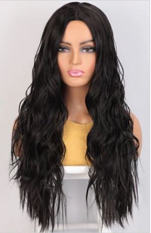 Černá luxusní paruka Tenet - Obrázek 3