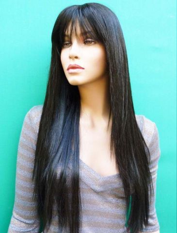 Černá paruka matná