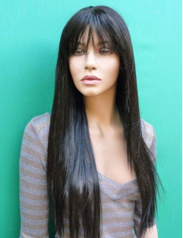 Černá paruka matná - Obrázek 2