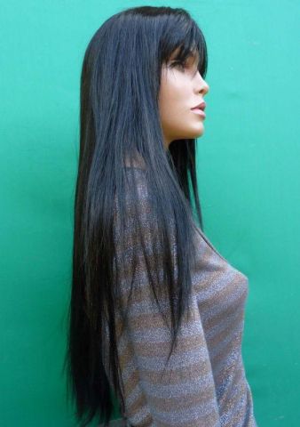 Černá paruka matná - Obrázek 3