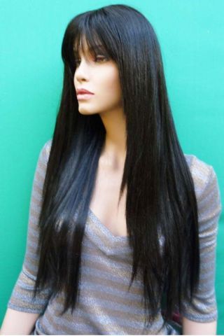 Černá paruka matná - Obrázek 7