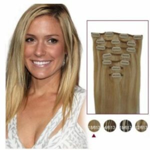 Clip in vlasy levně blond