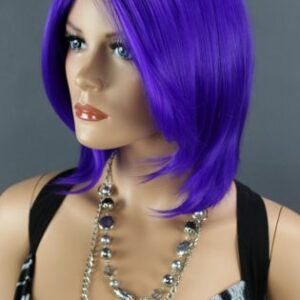 Fialová dámská paruka