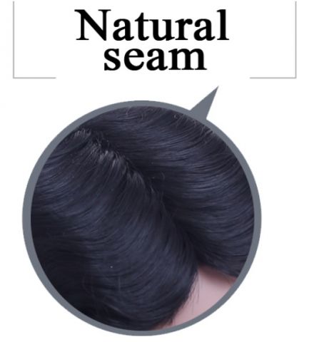 Krátká černá paruka Elle - Obrázek 5