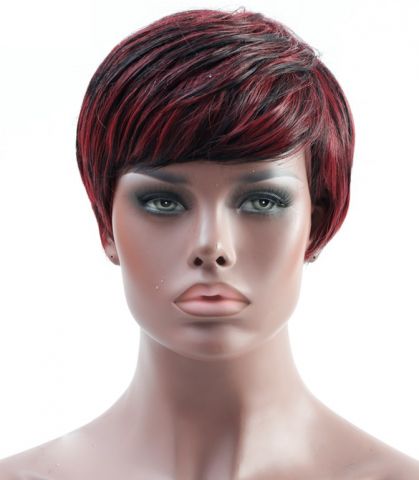 Krátká paruka s melírem Norah