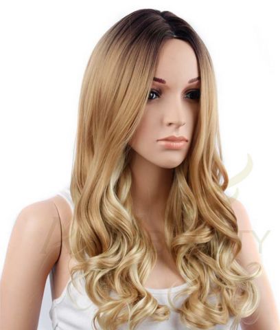 Luxusní paruka blond vlny Roselin - Obrázek 2