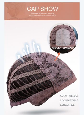 Luxusní paruka černohnědá Fiber - Obrázek 6