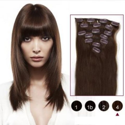 Příčesky do vlasů hnědé