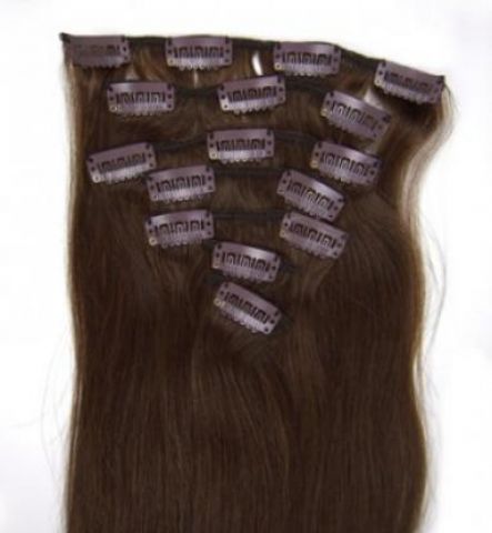 Příčesky do vlasů hnědé - Obrázek 2