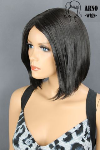 Přirozená černá střední paruka Ave - Obrázek 2