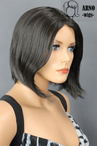 Přirozená černá střední paruka Ave - Obrázek 5