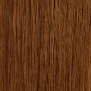 Vlasy clip in hnědé lesklé