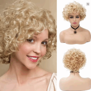 Kvalitní krátká vlnitá paruka