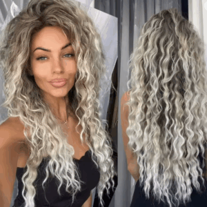 Popelavá blond paruka